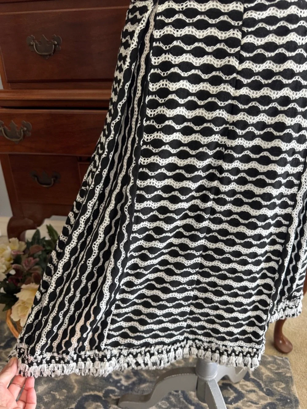 Tory Burch Paulina Lacey Dotted Dress New Size 8